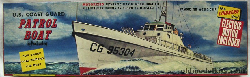 Lindberg 1/80 USCG Cape Gull (WPB-95304) - US Coast Guard Patrol Boat CG-95304 - Motorized, 707M-198 plastic model kit